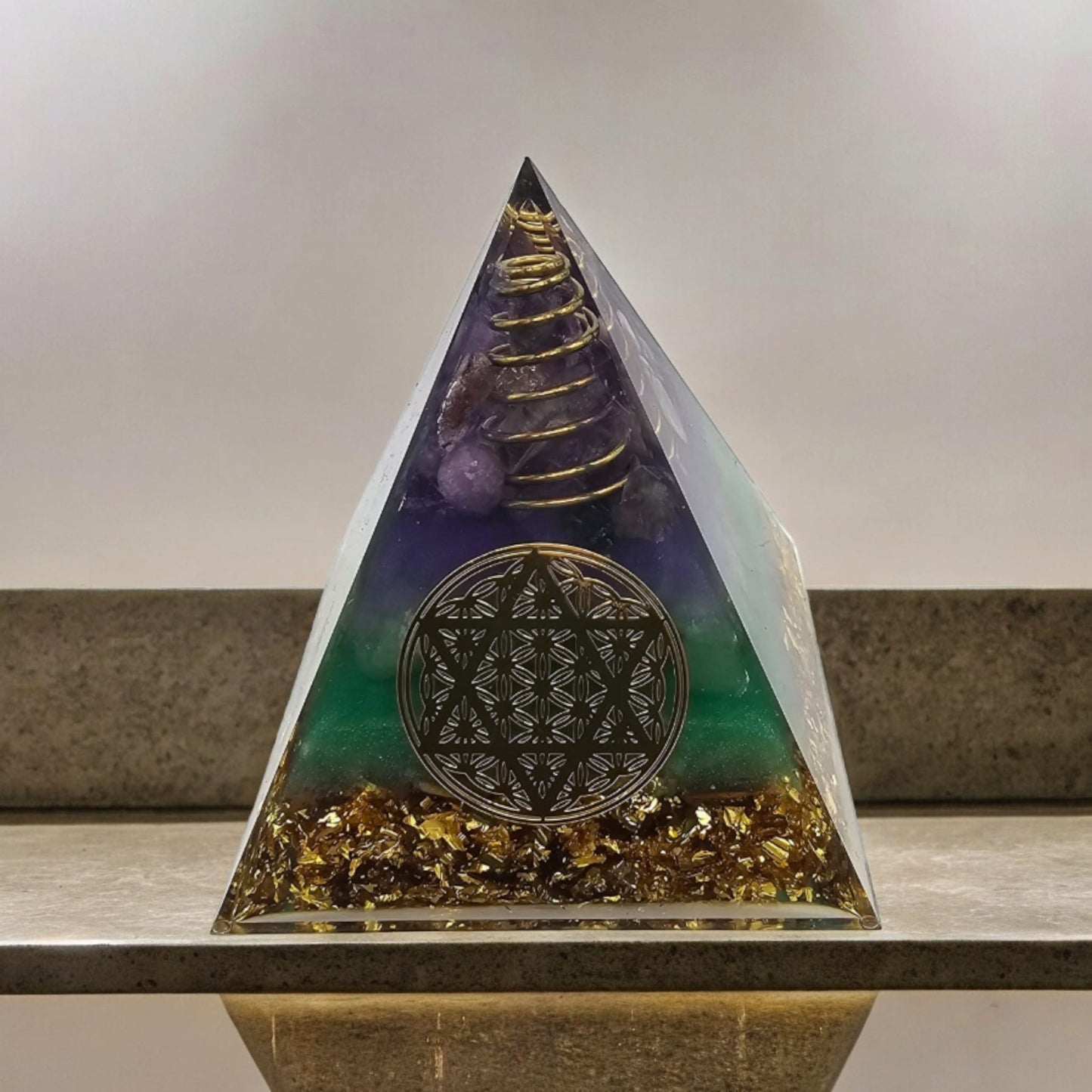 Amethyst Orgone Pyramid