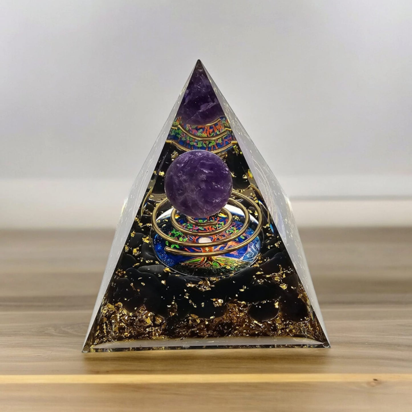 Amethyst Orgone Pyramid