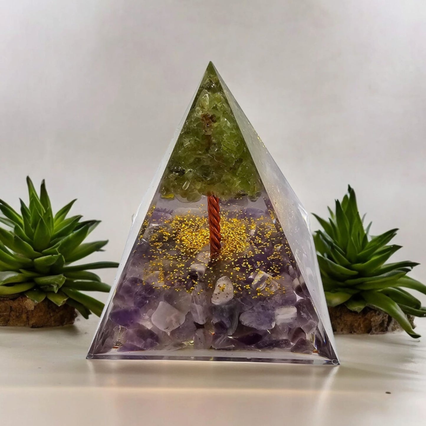 Amethyst Orgone Pyramid
