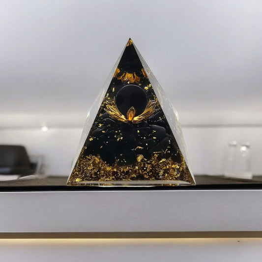Obsidian Orgone Pyramid