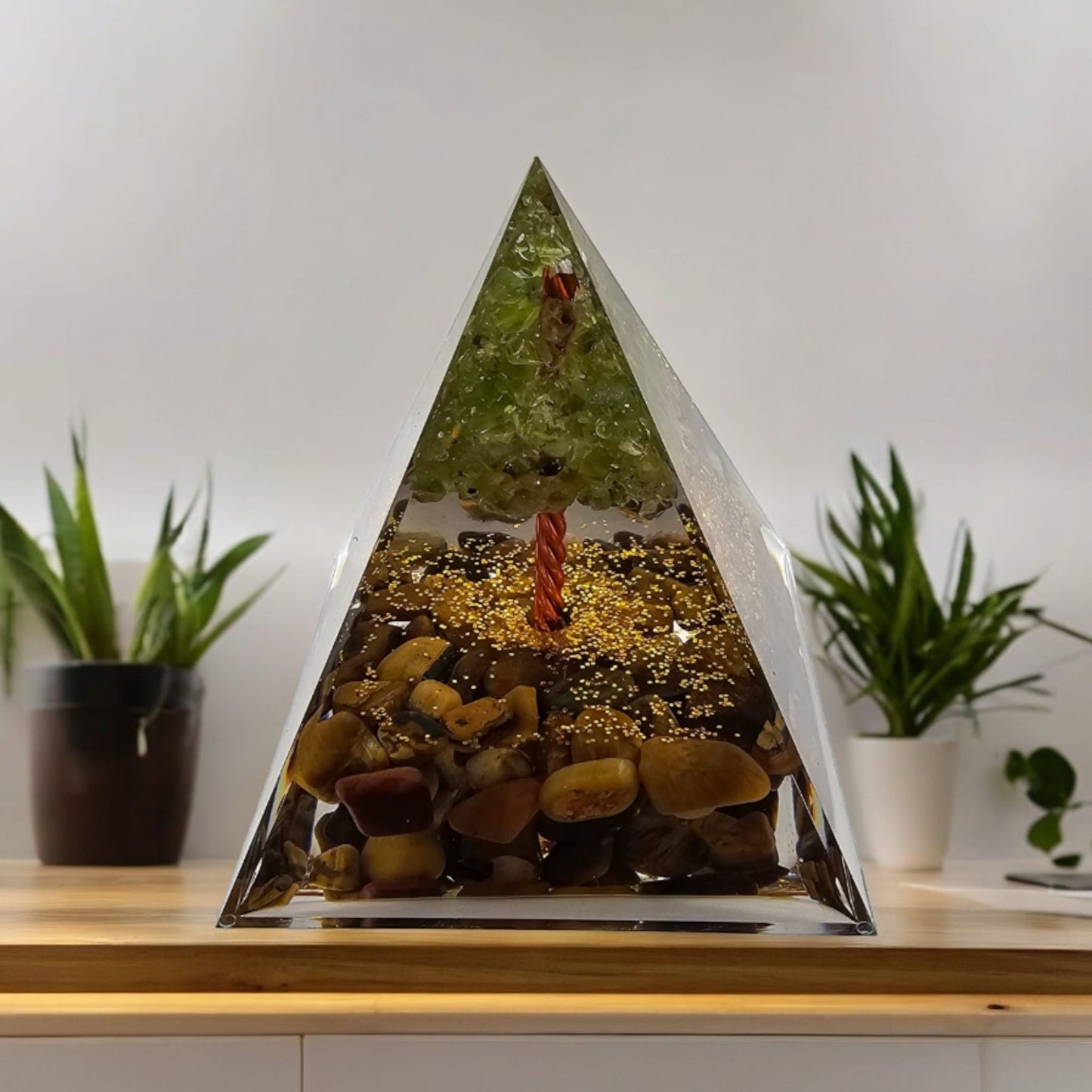 Tiger Eye Orgone Pyramid