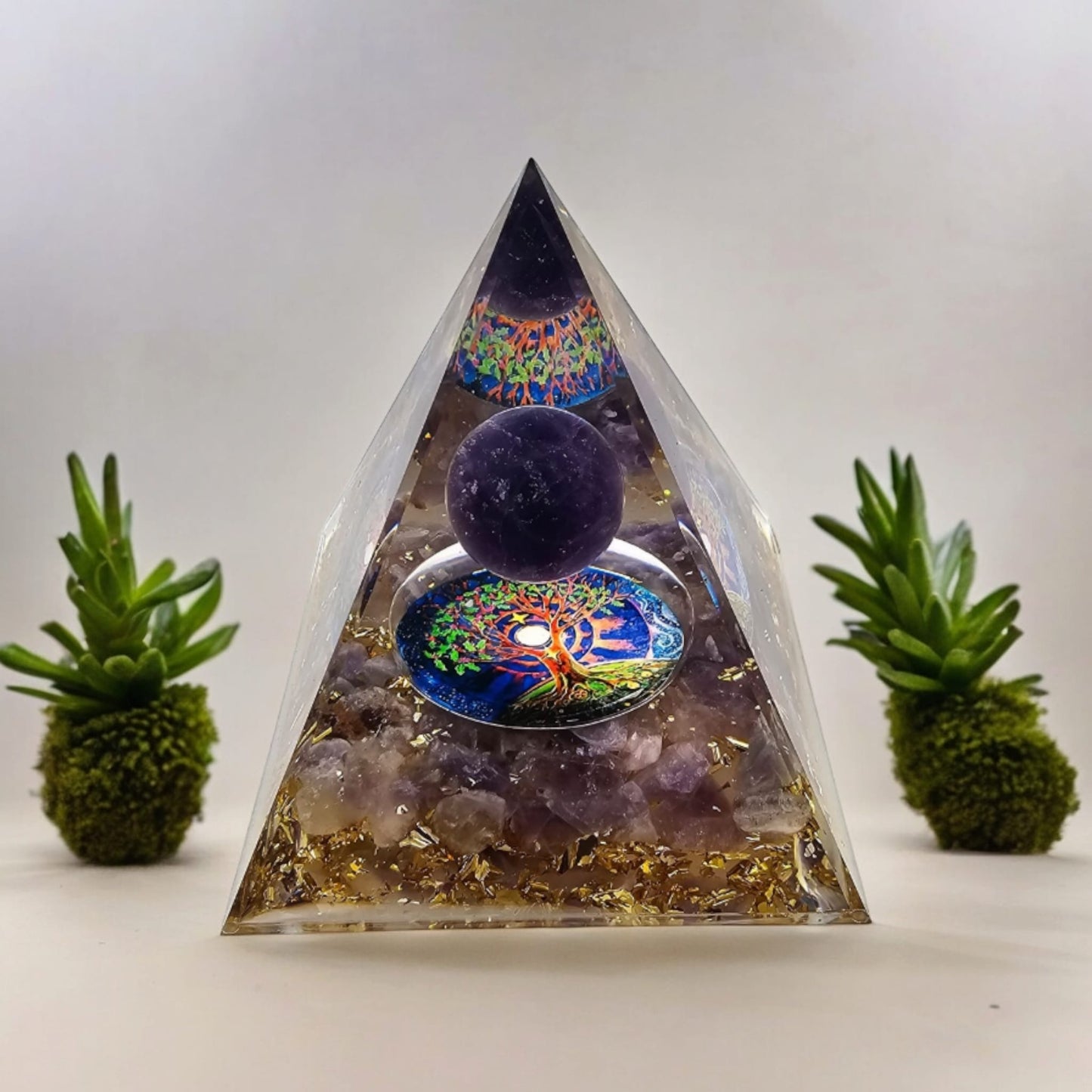 Amethyst Orgone Pyramid