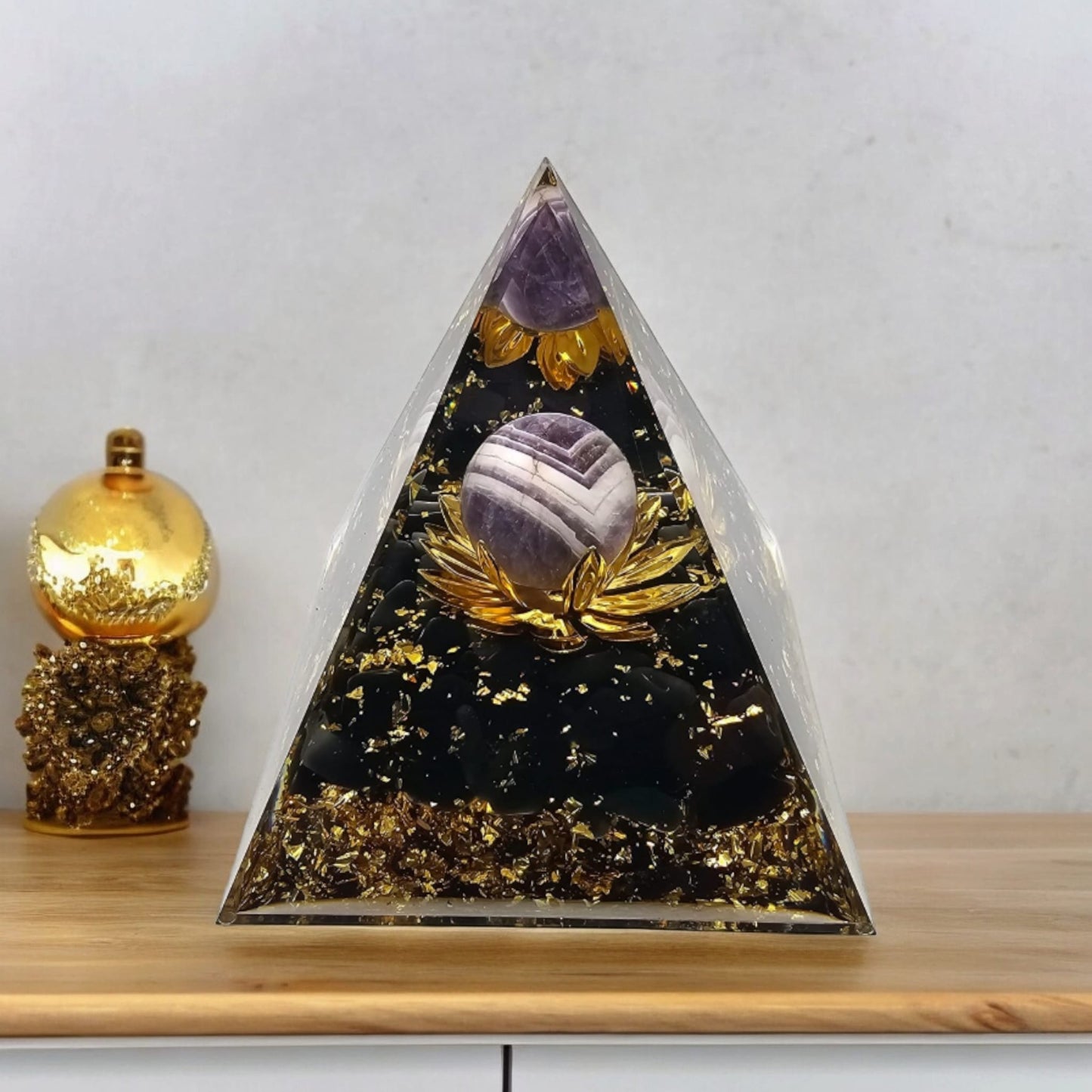 Amethyst Orgone Pyramid