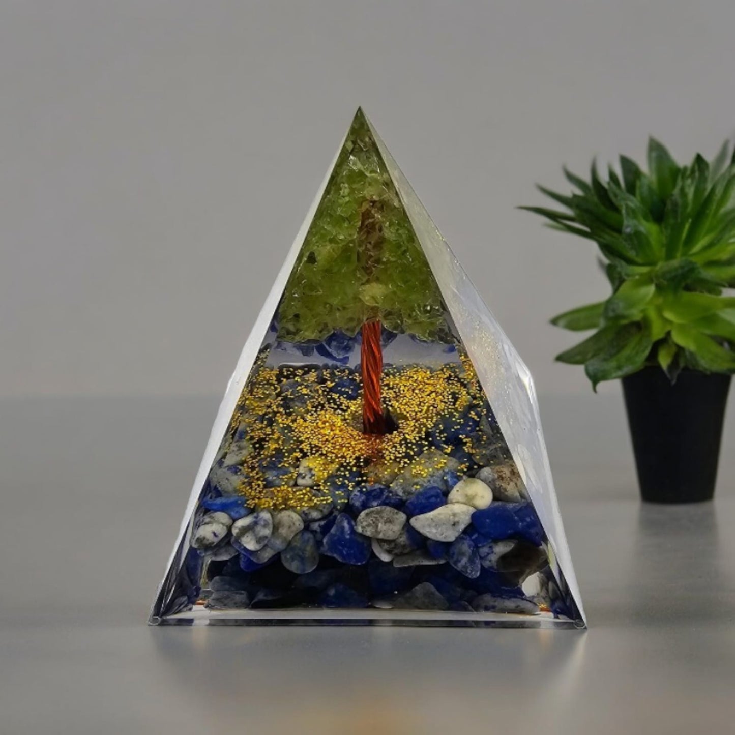 Lapis Lazuli Orgone Pyramid