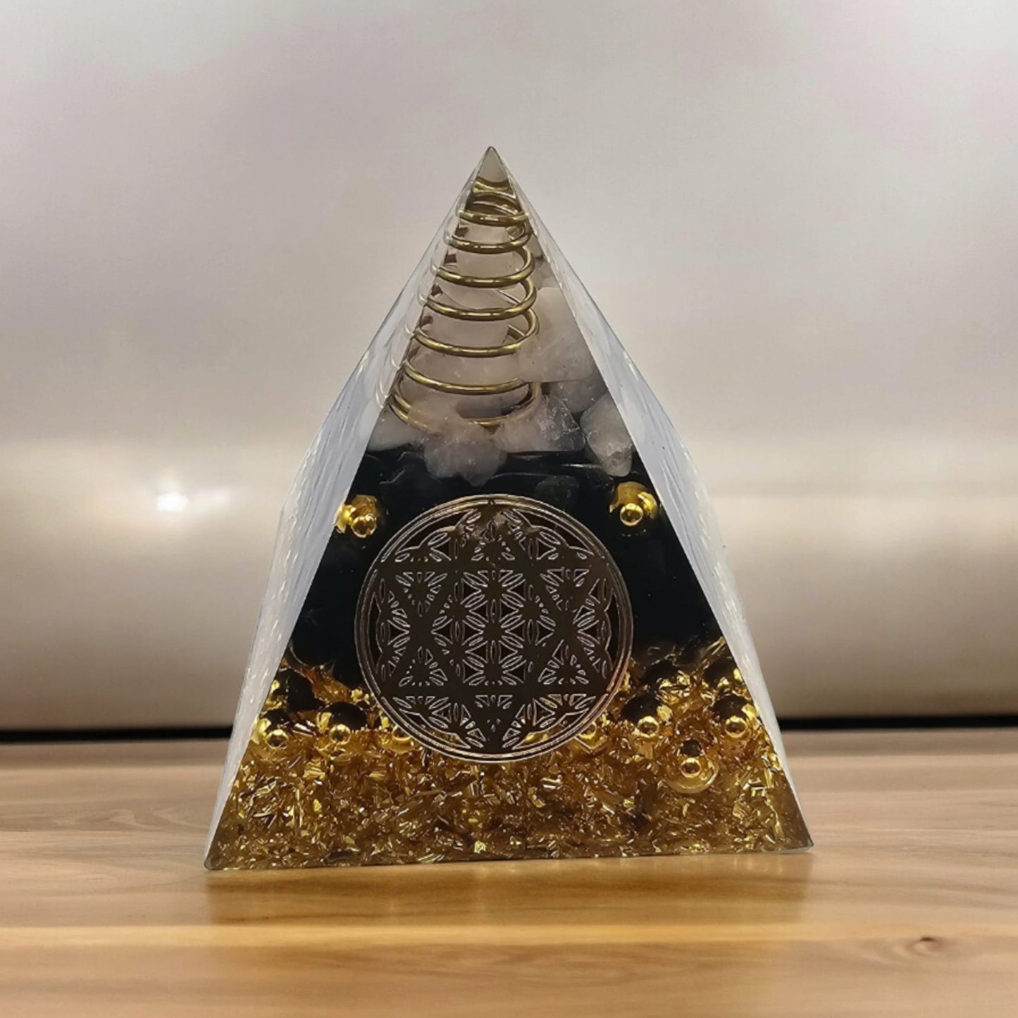 Obsidian Orgone Pyramid